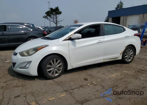 2016 Hyundai Elantra Se from USA, damaged, VIN 5NPDH4AE0GH700741
